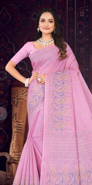 Ritu Cotton Printed Saree - Image 5